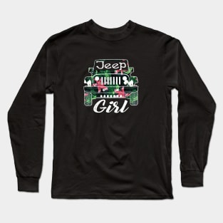 Cute Jeep Girl 4x4 Offroad Long Sleeve T-Shirt